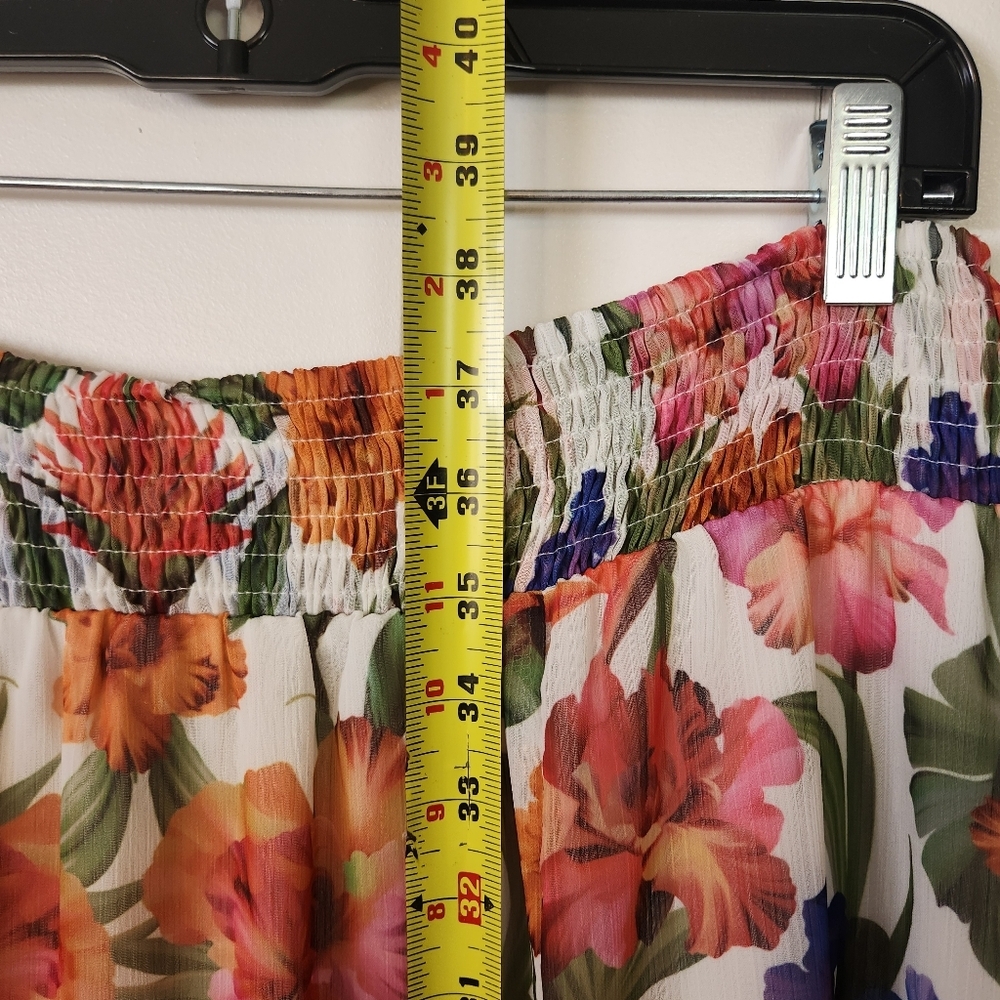 I.N.C. International Concepts Women's Floral Pull-On A-Line Maxi Skirt Large - Picture 8 of 11
